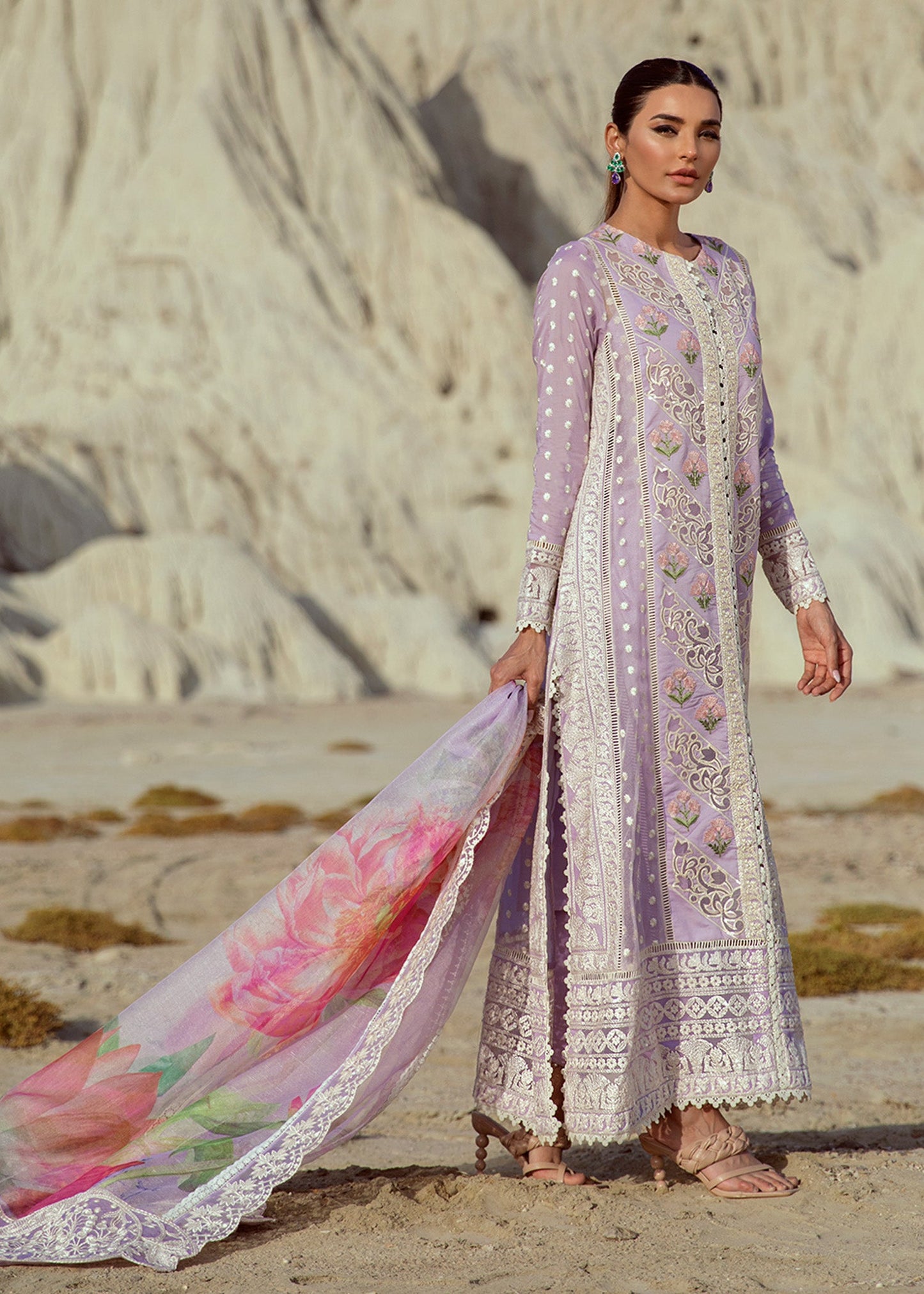 Chikkankari Reinvented - 7A - Amethyst