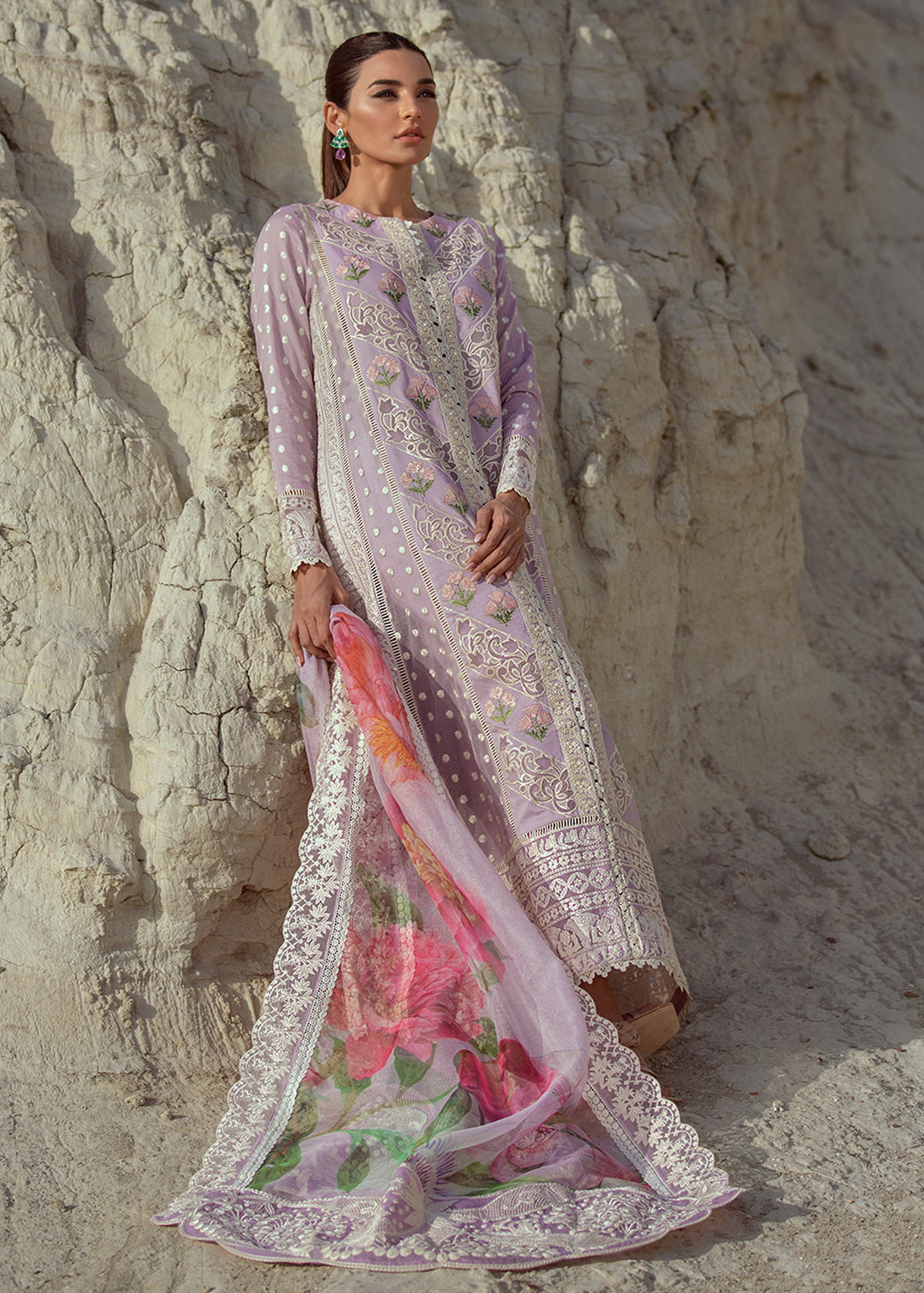 Chikkankari Reinvented - 7A - Amethyst