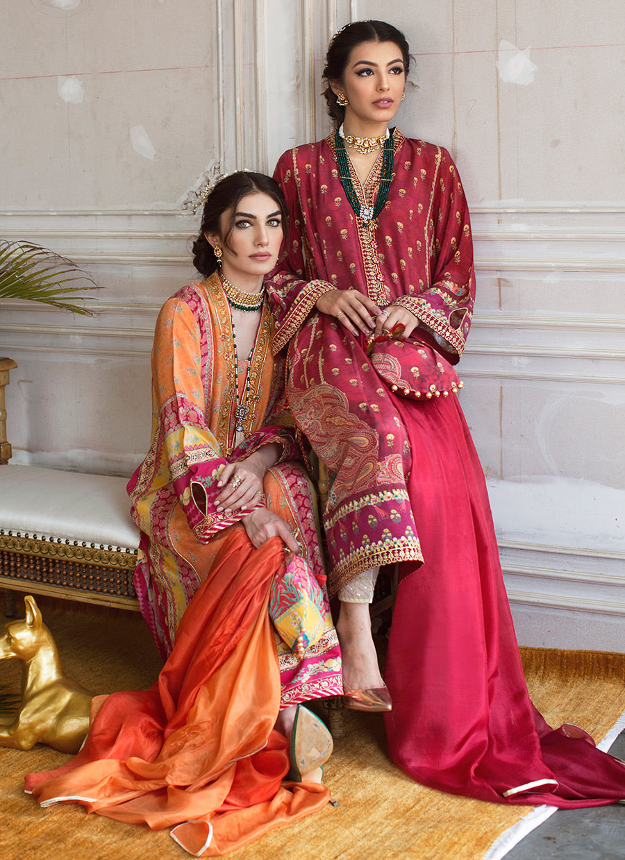 MALIA CREPE TUNIC AND SILK DUPATTA