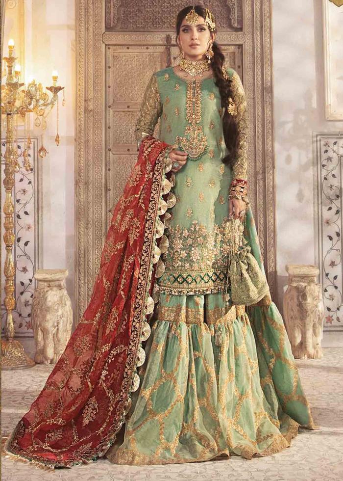 MARIA B CORAL IN SEA GREEN BD-2303