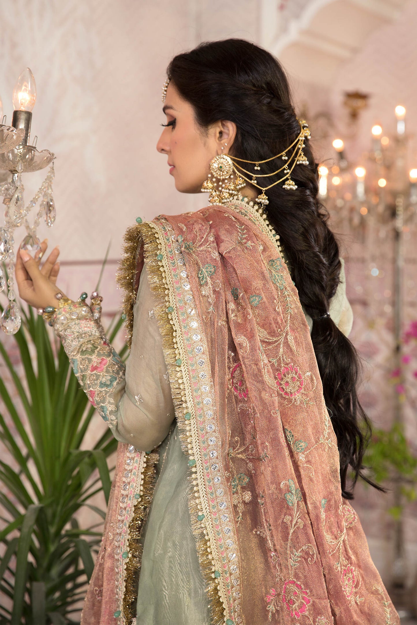 Pistachio Green and Salmon pink (BD-2205)
