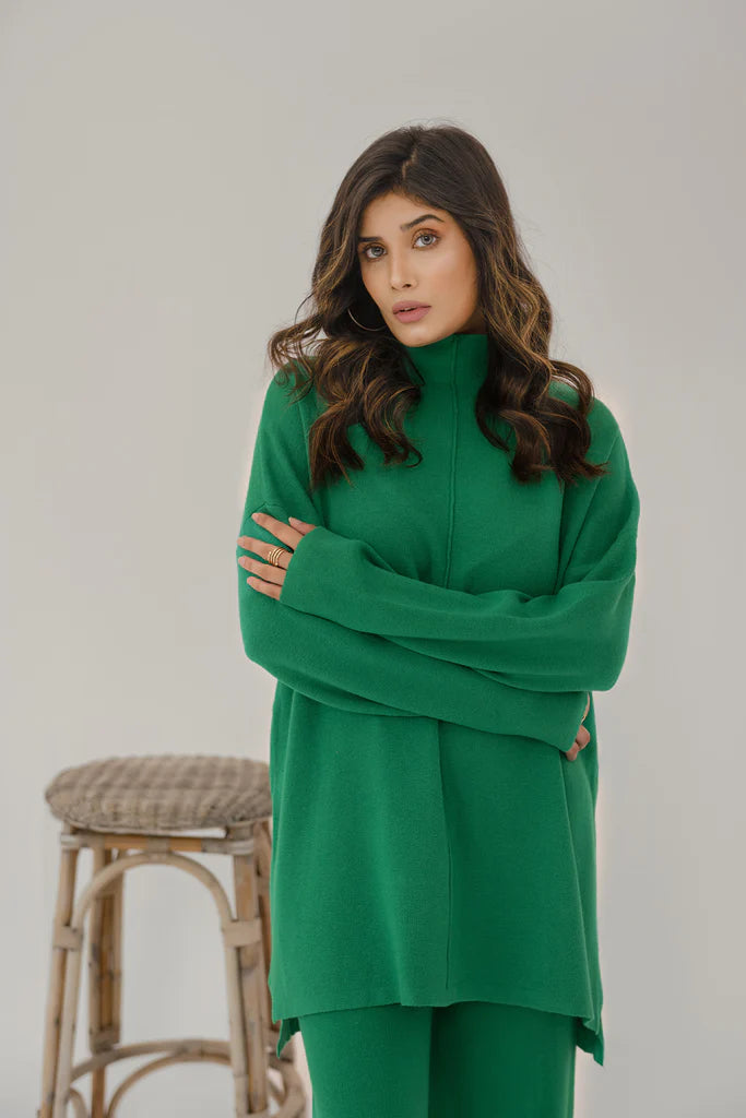 Scarlett Two Piece Knit Set Green