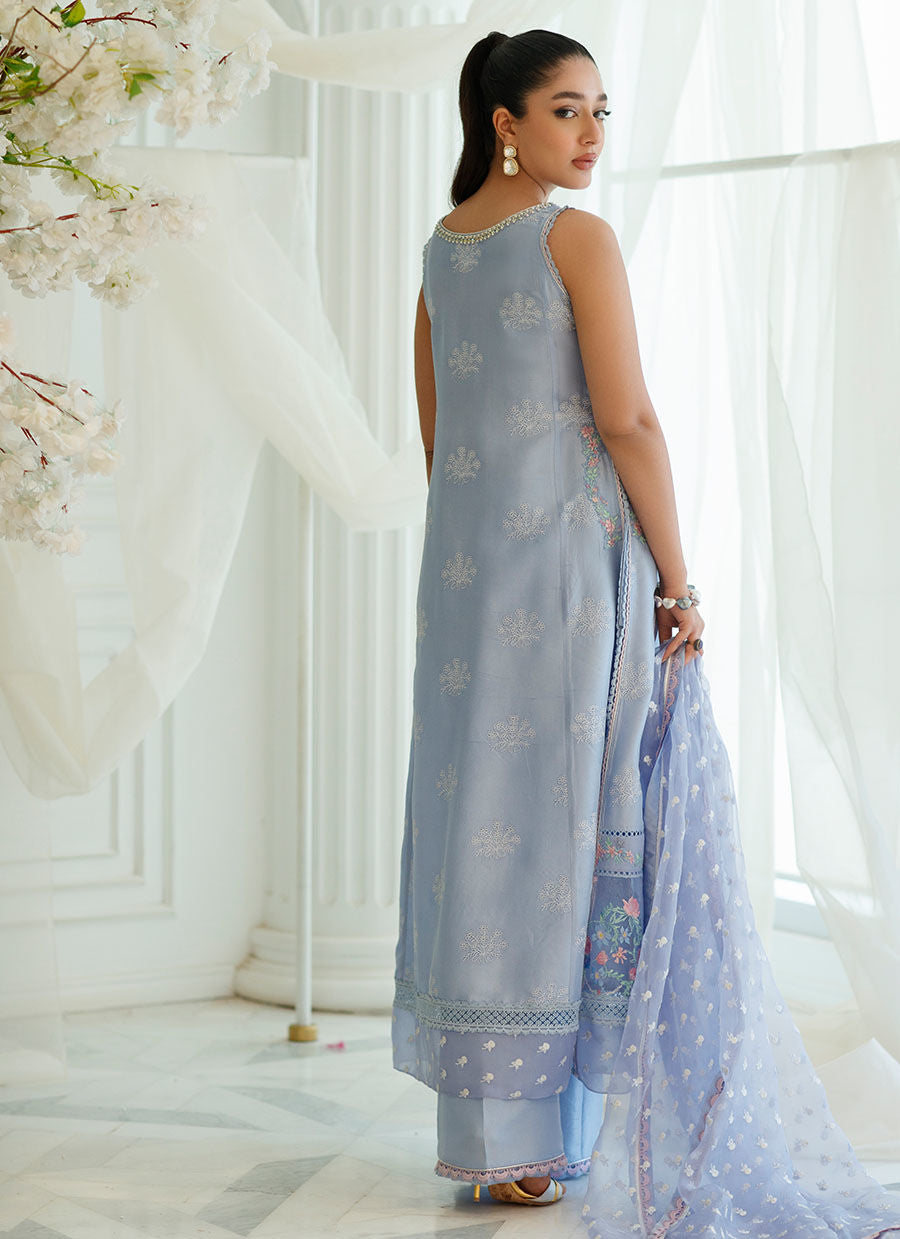 IZMIR PERIWINKLE SHIRT AND DUPATTA