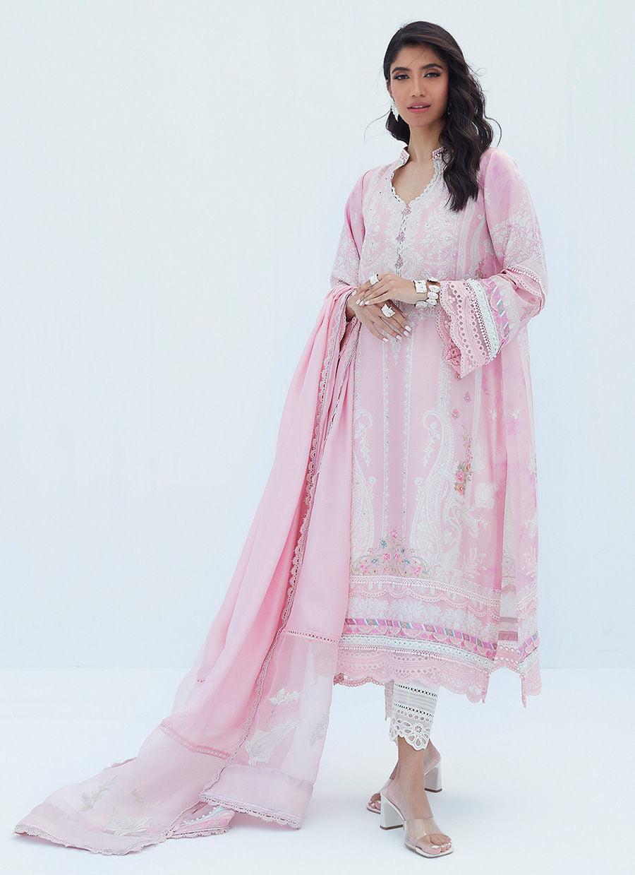 AERIN BLUSH SHIRT AND DUPATTA