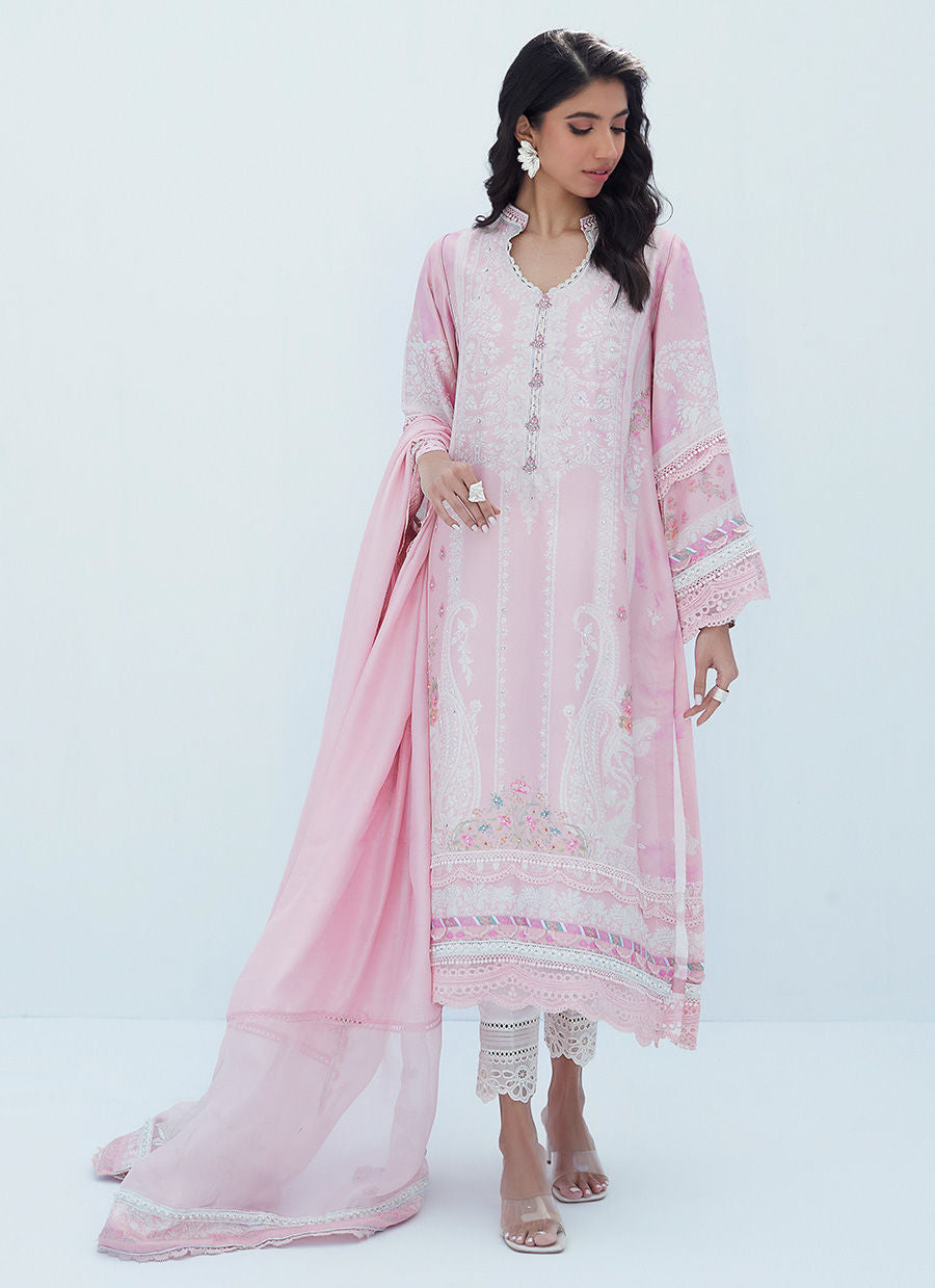 AERIN BLUSH SHIRT AND DUPATTA