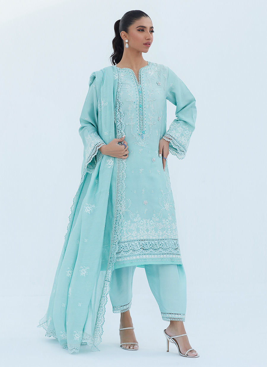 ARIZONA AQUA SHIRT AND DUPATTA