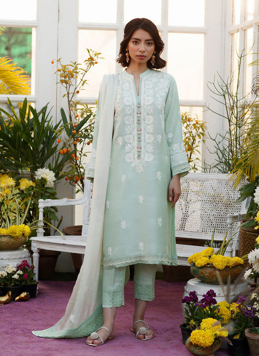 CELESTE MINT GREEN SHIRT AND DUPATTA