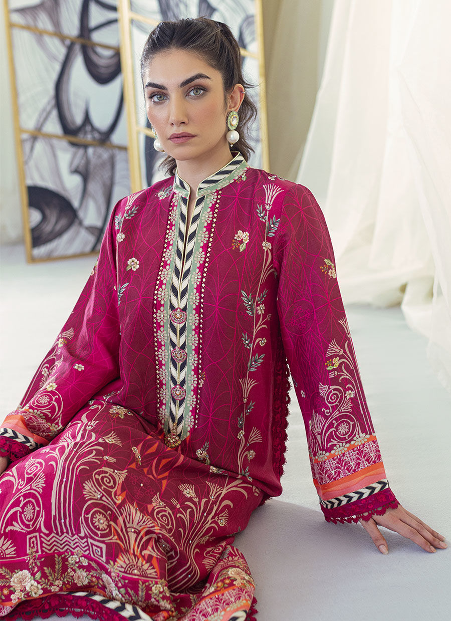 CHARLIZE SCARLETT SHIRT AND DUPATTA