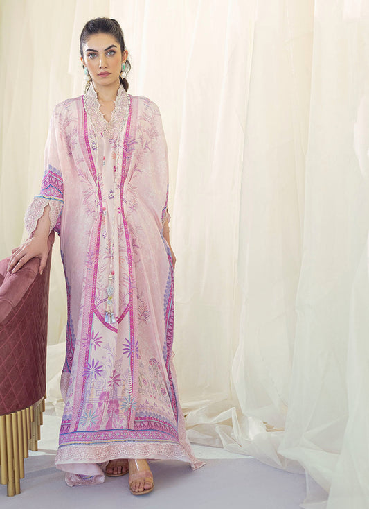 DAISY BLUSH CREPE KAFTAN
