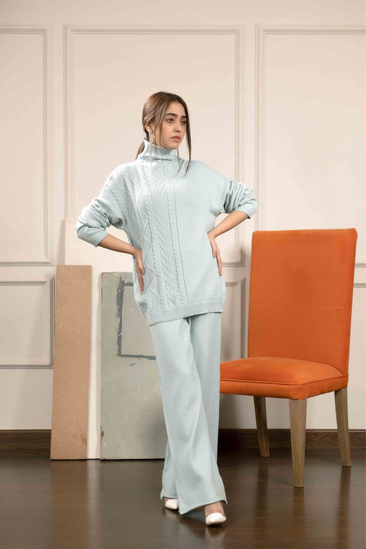 Damla Mint Knit Set