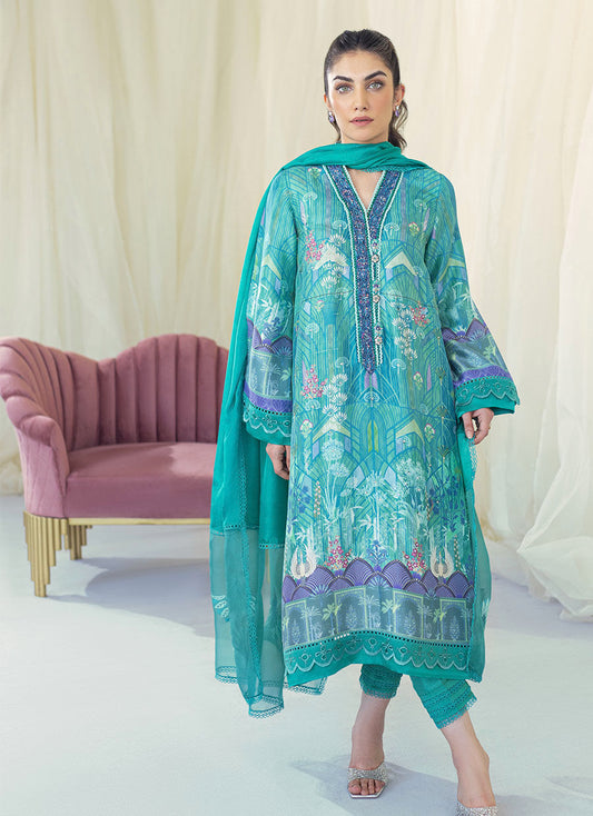 EDNA EMERALD SHIRT AND DUPATTA