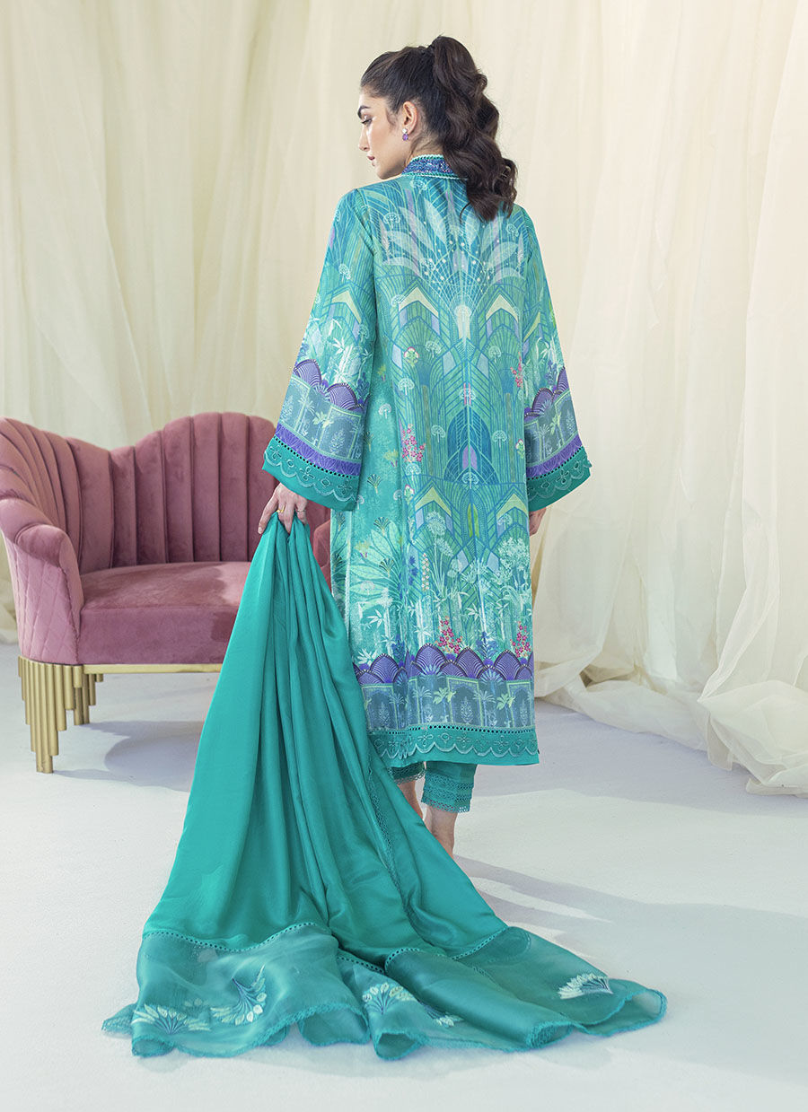 EDNA EMERALD SHIRT AND DUPATTA