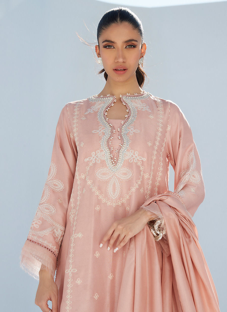 ERICA APRICOT SHIRT AND DUPATTA