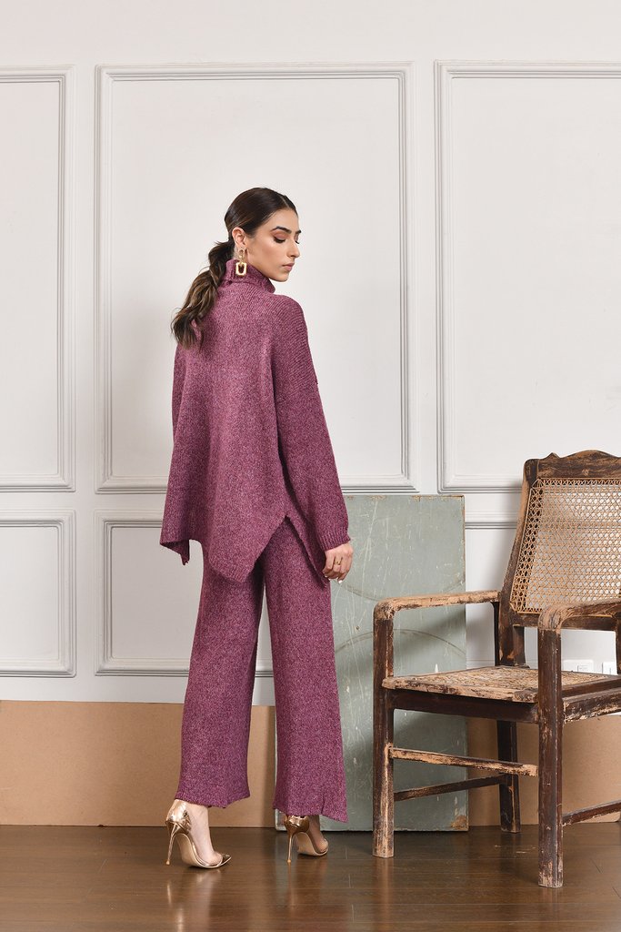 Bey Cable Maroon Oversize Set