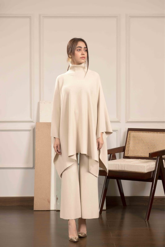 Lily Knitted Cape White Separates