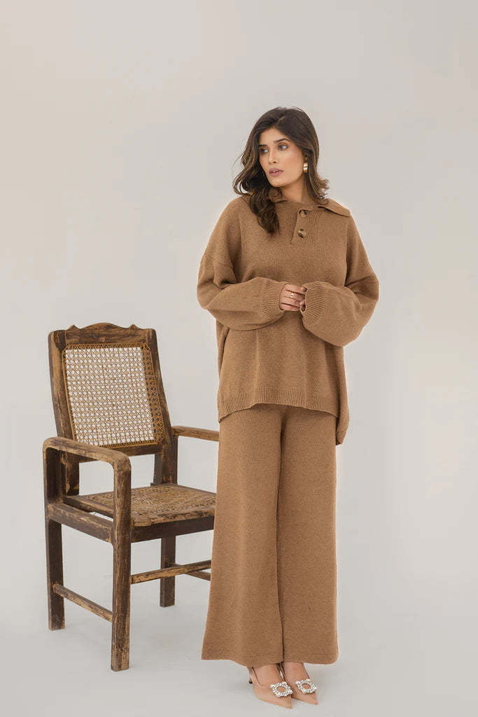 Miral Polo Neck Two Piece Suit