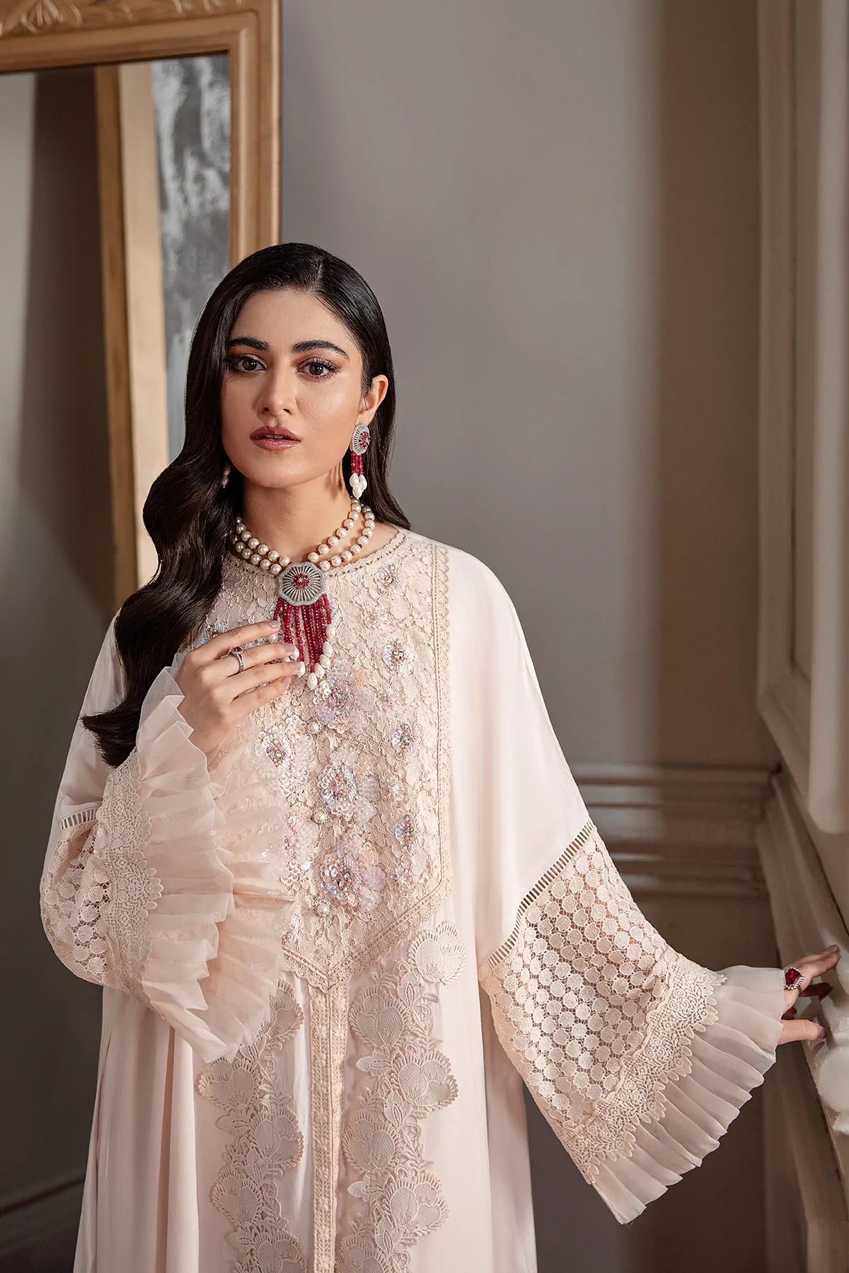 NUDE PEACH KAFTAN (D-07)