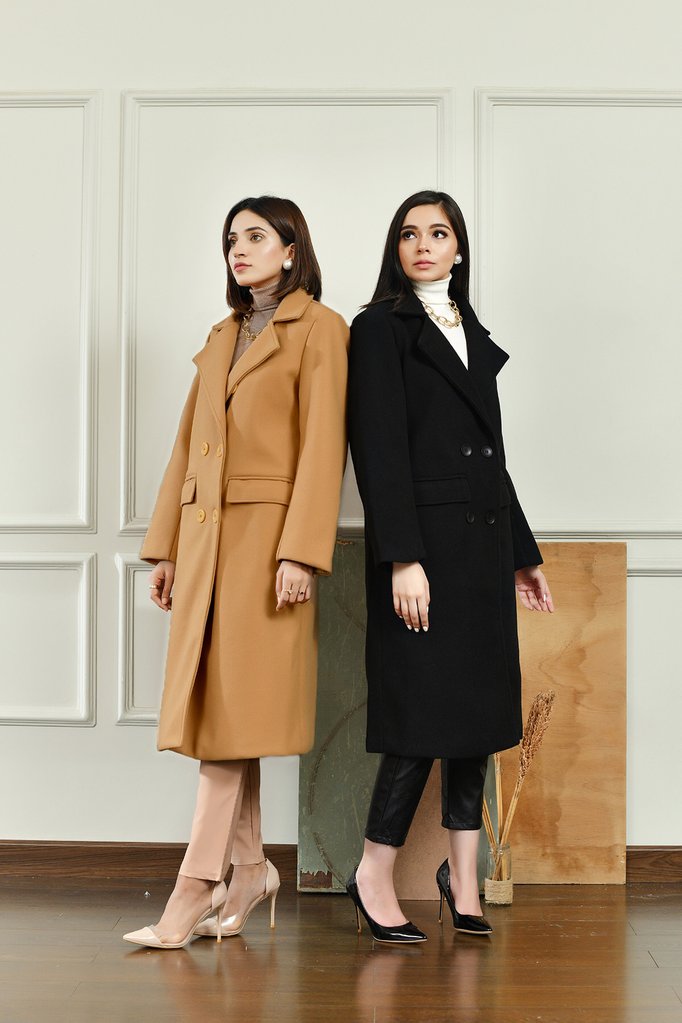 Nadine Double Breasted Long Coat