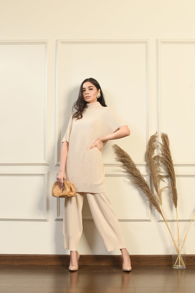 Roxy high neck seperates ivory