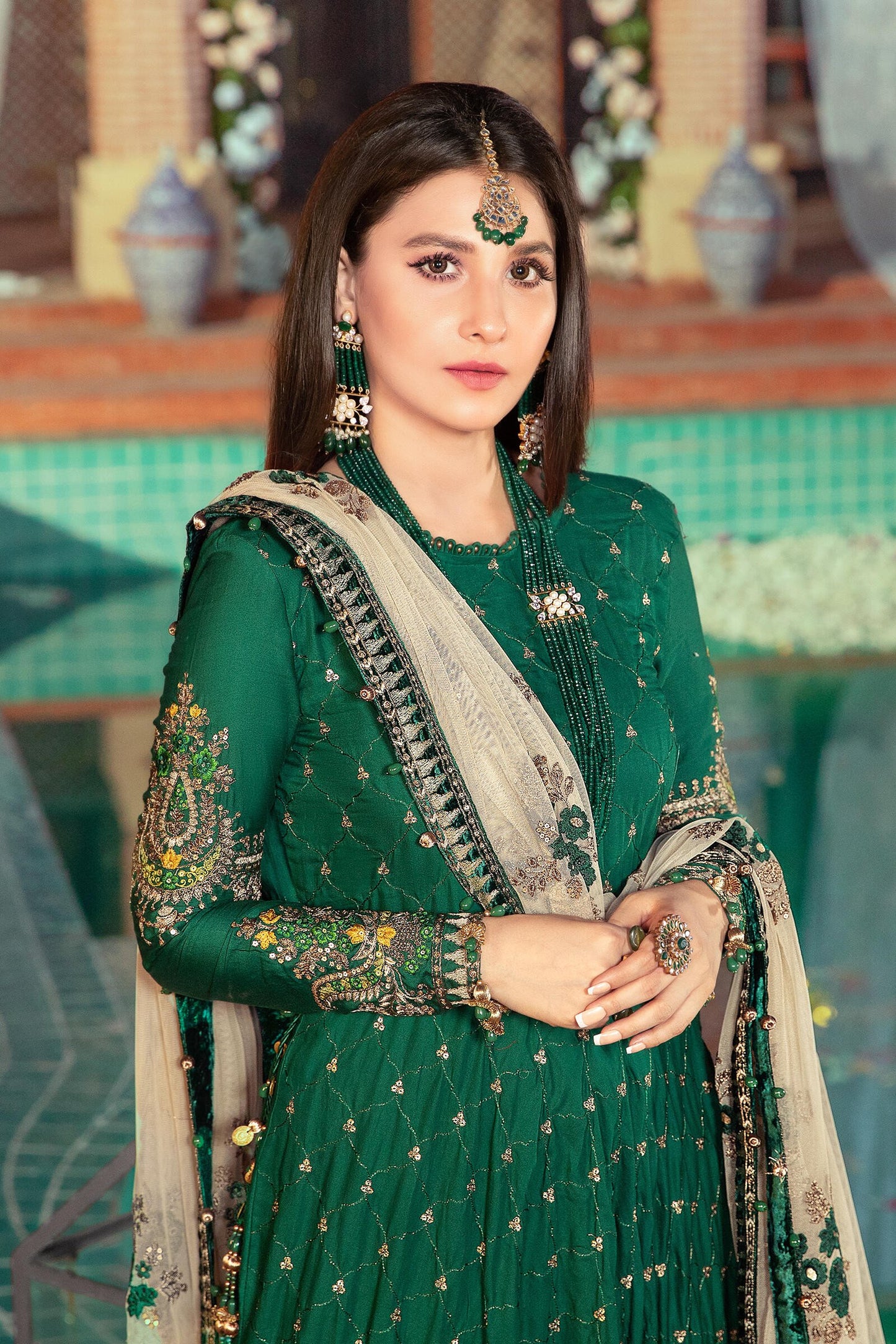 Unstitched Sateen CST-402-Emerald Green