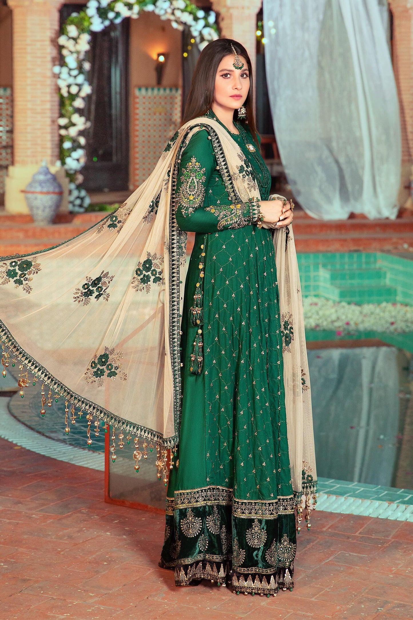 Unstitched Sateen CST-402-Emerald Green