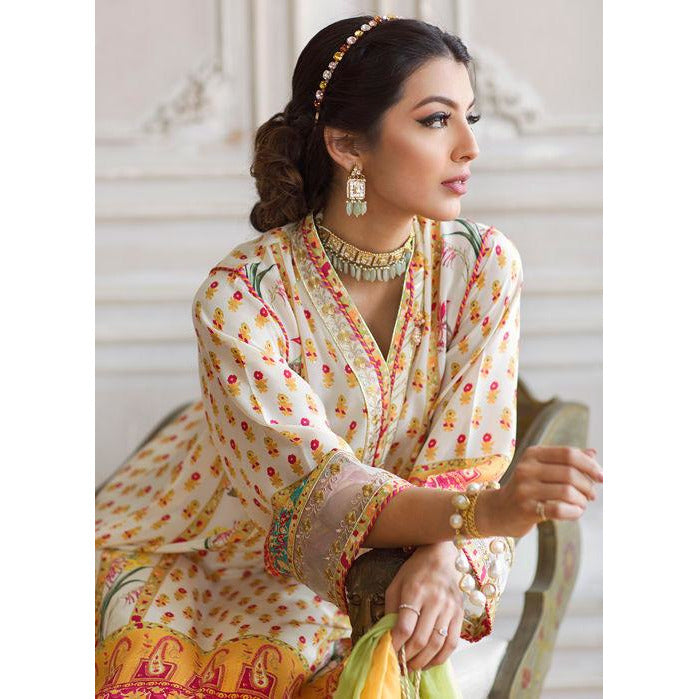 DAHLIA CREPE TUNIC AND SILK DUPATTA