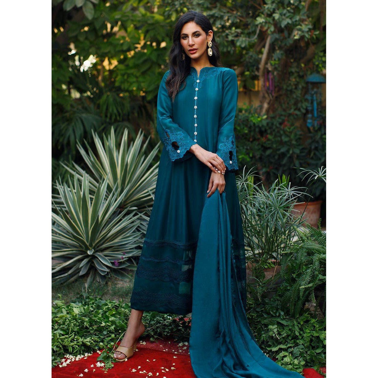 EMERALD STELLA SHIRT WITH DUPATTA