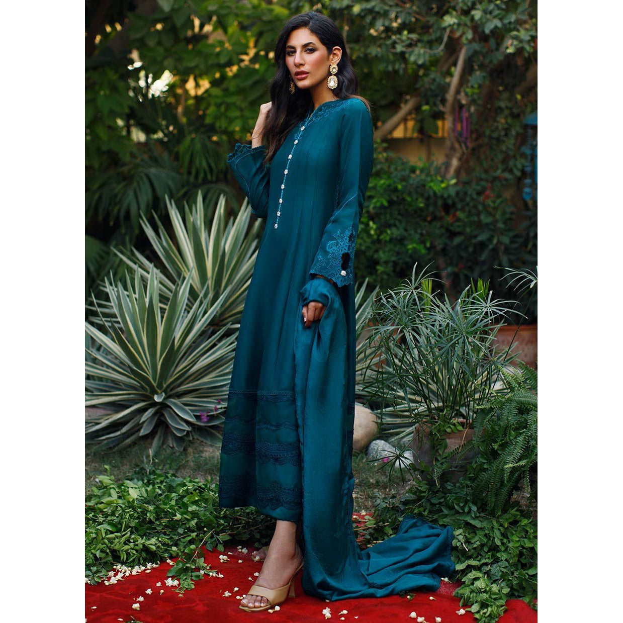 EMERALD STELLA SHIRT WITH DUPATTA