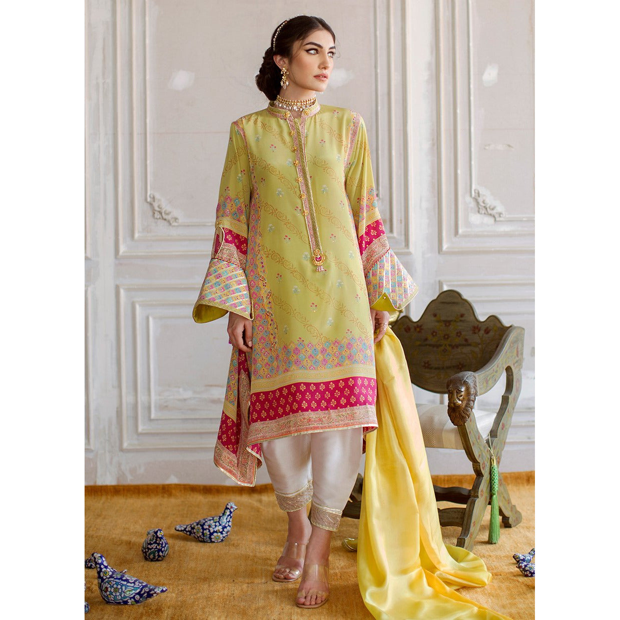 MILA CREPE TUNIC AND SILK DUPATTA