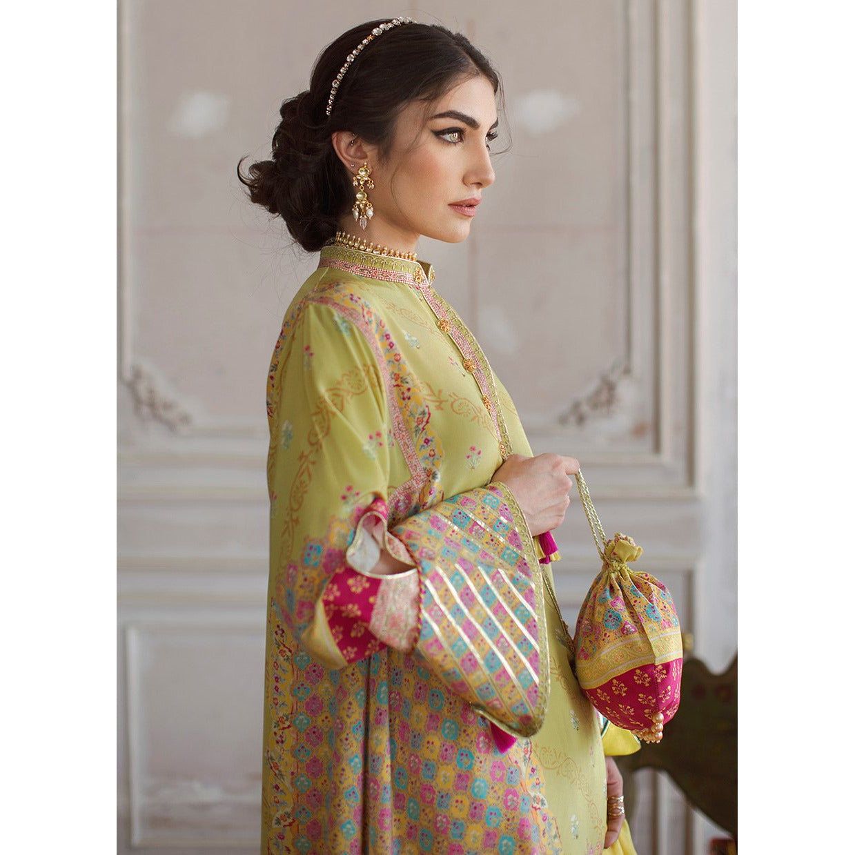 MILA CREPE TUNIC AND SILK DUPATTA